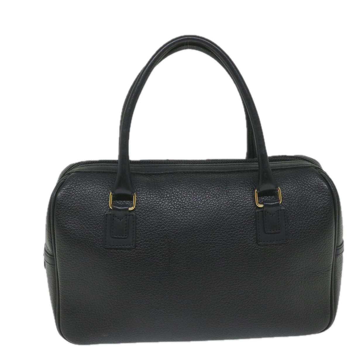Burberrys Hand Bag Leather Black Auth bs9531 - 0