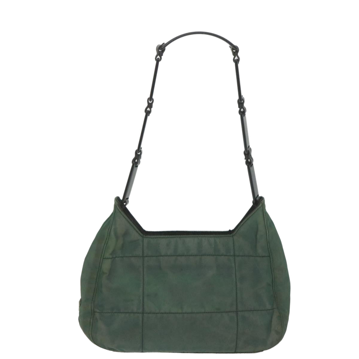 PRADA Shoulder Bag Nylon Green Auth bs9544 - 0