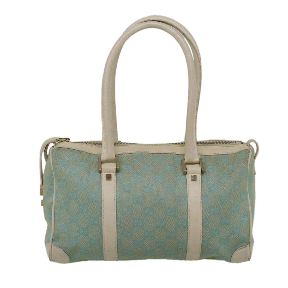 GUCCI GG Canvas Shoulder Bag Light Blue 000 0851 3754 Auth bs9545