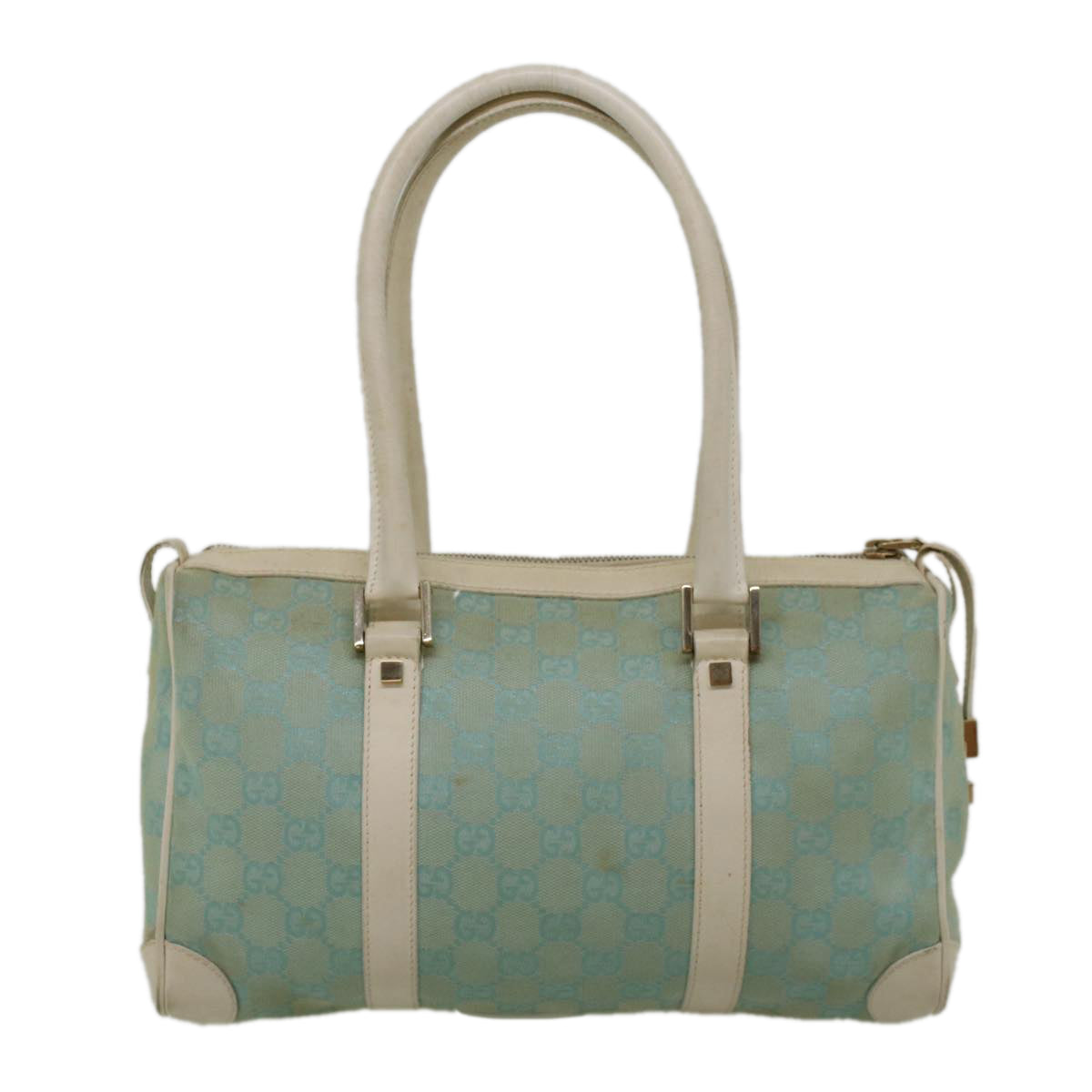 GUCCI GG Canvas Shoulder Bag Light Blue 000 0851 3754 Auth bs9545