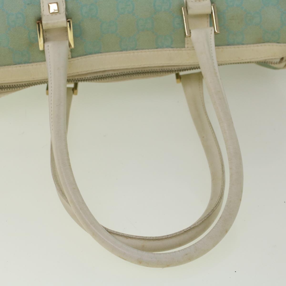 GUCCI GG Canvas Shoulder Bag Light Blue 000 0851 3754 Auth bs9545