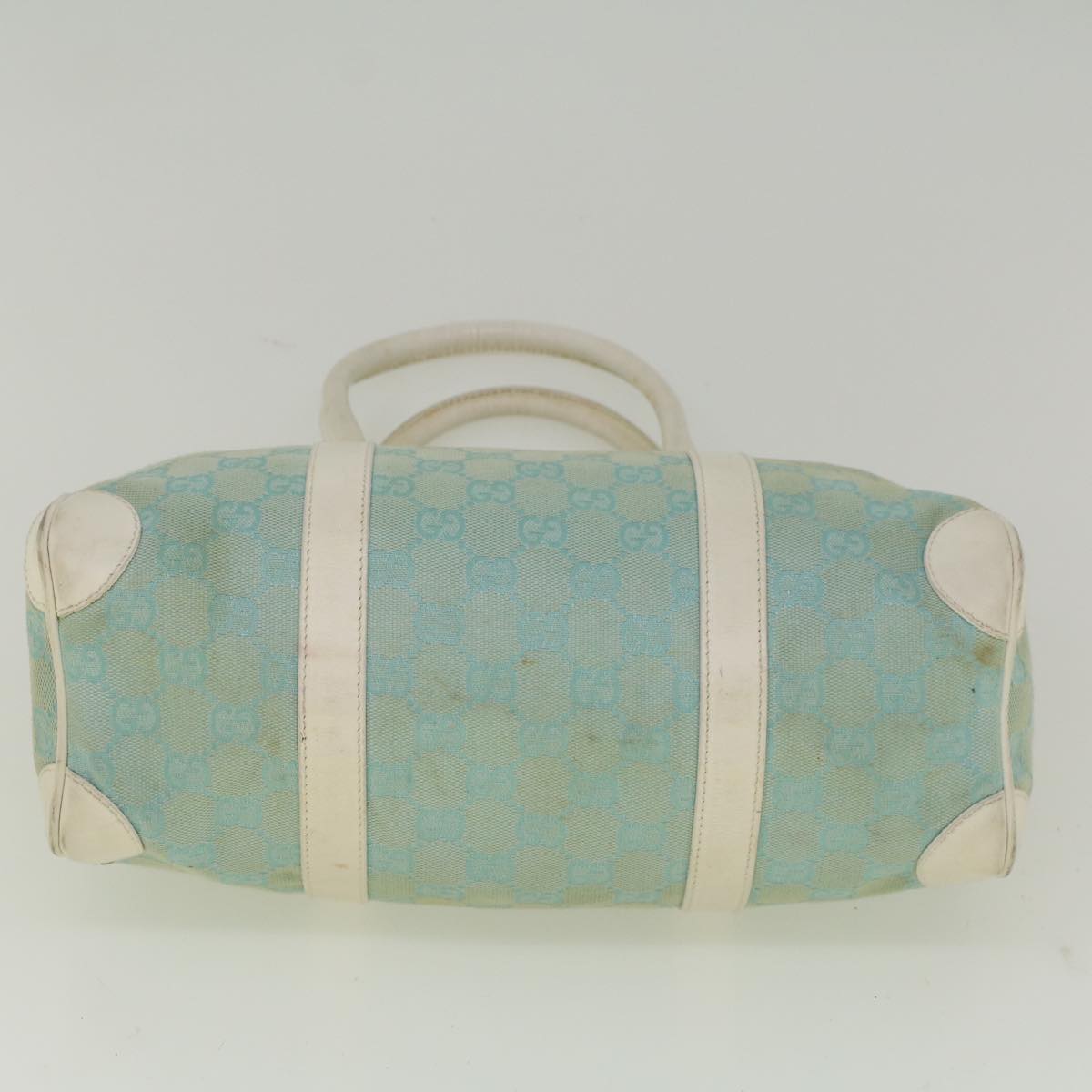 GUCCI GG Canvas Shoulder Bag Light Blue 000 0851 3754 Auth bs9545