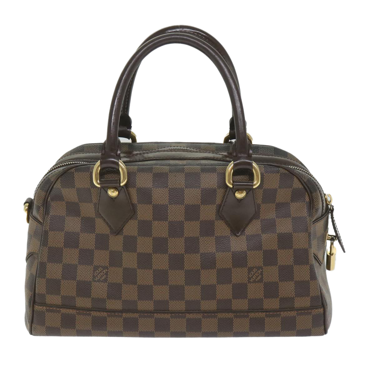 LOUIS VUITTON Damier Ebene Duomo Hand Bag N60008 LV Auth bs9554 - 0