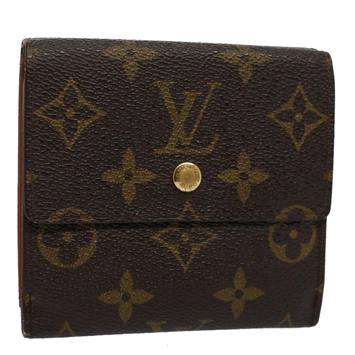 LOUIS VUITTON Monogram Portefeuille Elise Wallet M61654 LV Auth bs9560