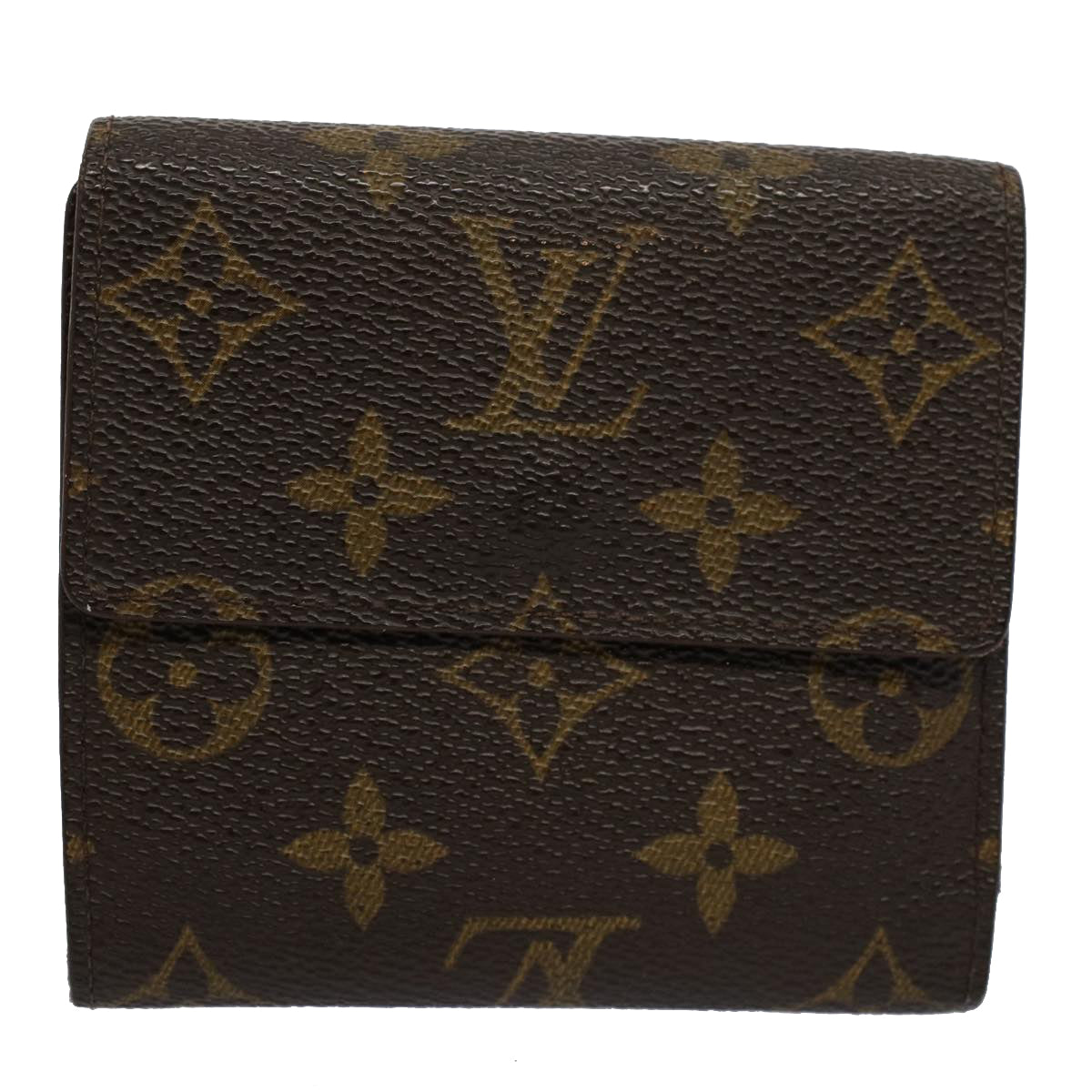 LOUIS VUITTON Monogram Portefeuille Elise Wallet M61654 LV Auth bs9560