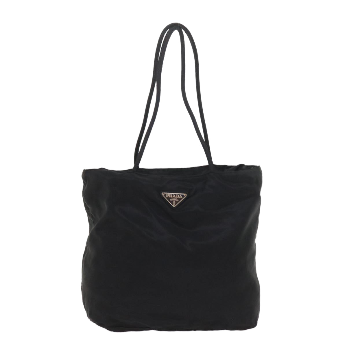 PRADA Shoulder Bag Nylon Black Auth bs9573