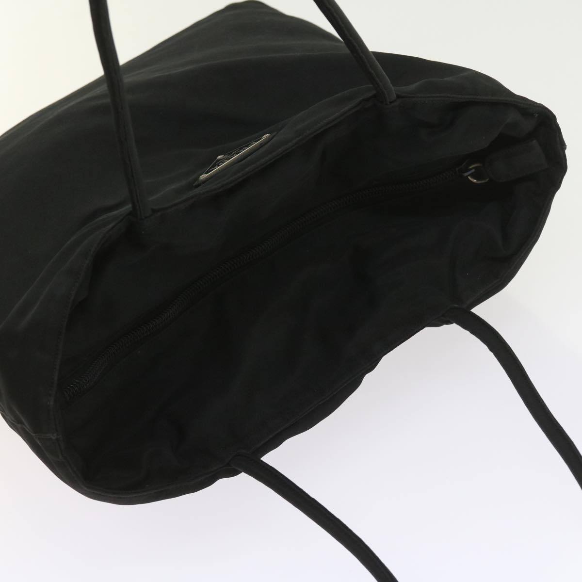 PRADA Shoulder Bag Nylon Black Auth bs9573