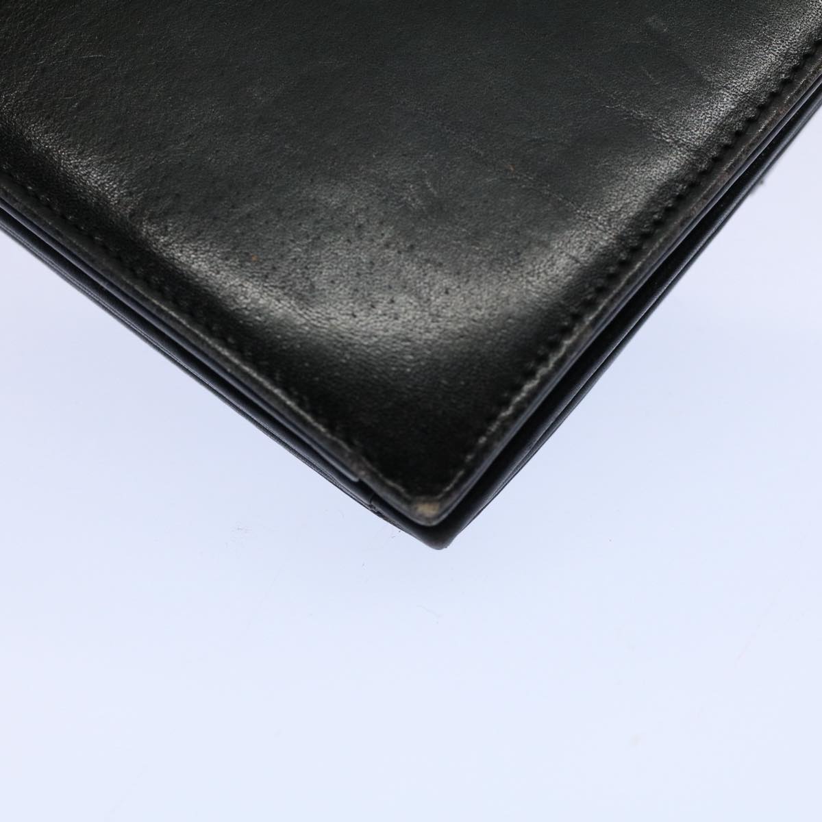 VALENTINO Shoulder Bag Leather Black Auth bs9582
