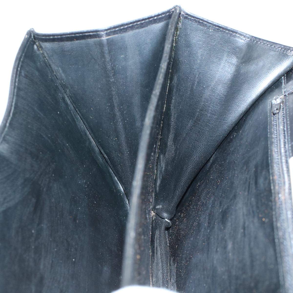 VALENTINO Shoulder Bag Leather Black Auth bs9582