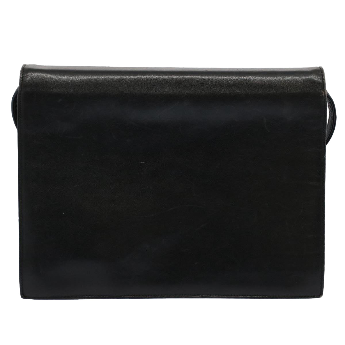 VALENTINO Shoulder Bag Leather Black Auth bs9582 - 0