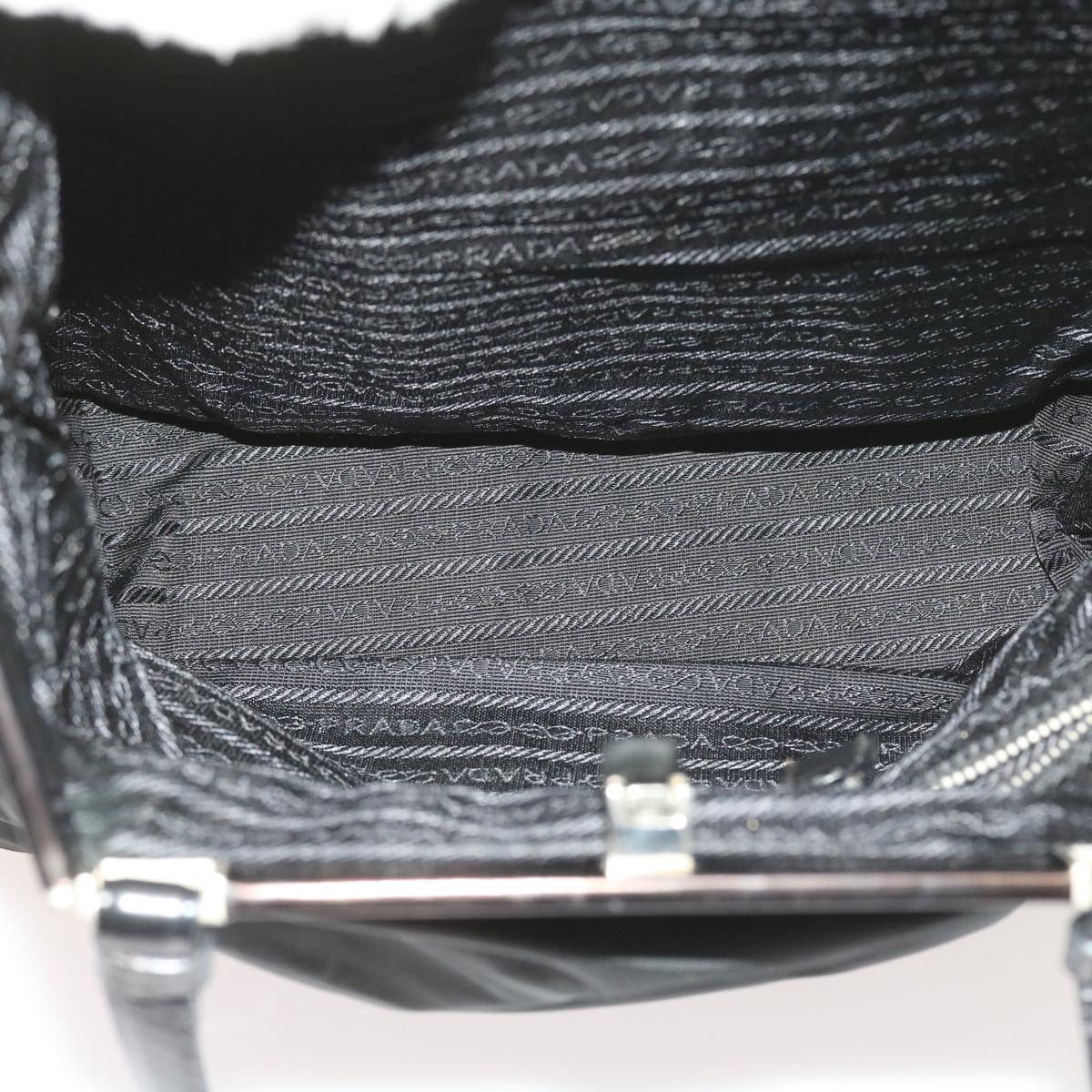 PRADA Shoulder Bag Nylon Black Auth bs9594