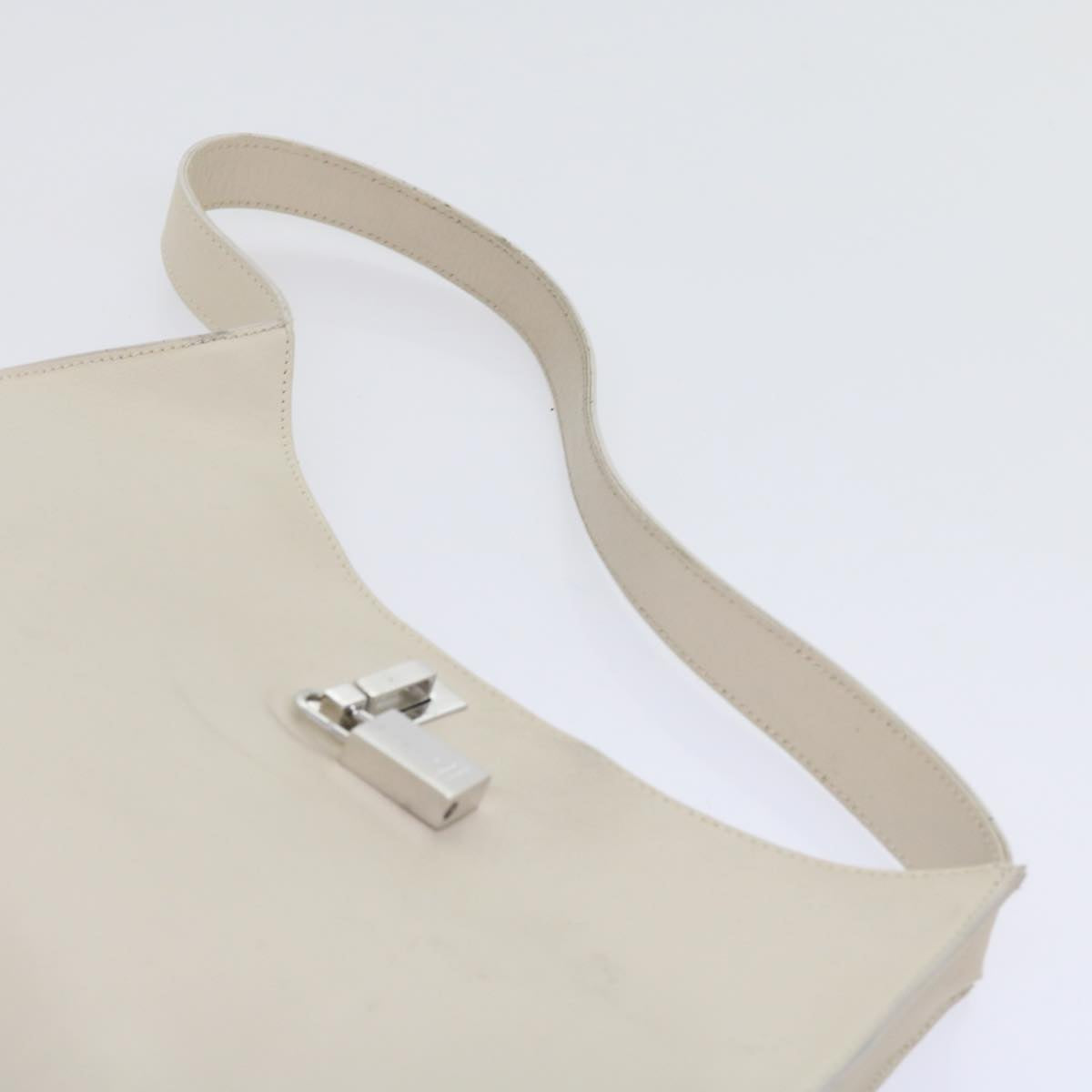 GUCCI Shoulder Bag Leather White 001 312 1 002122 Auth bs9595