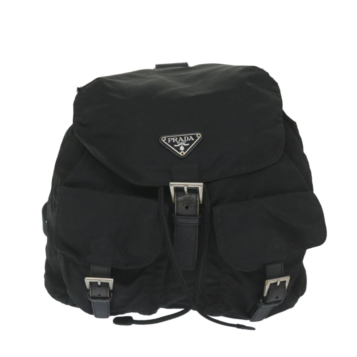 PRADA Backpack Nylon Black Auth bs9628