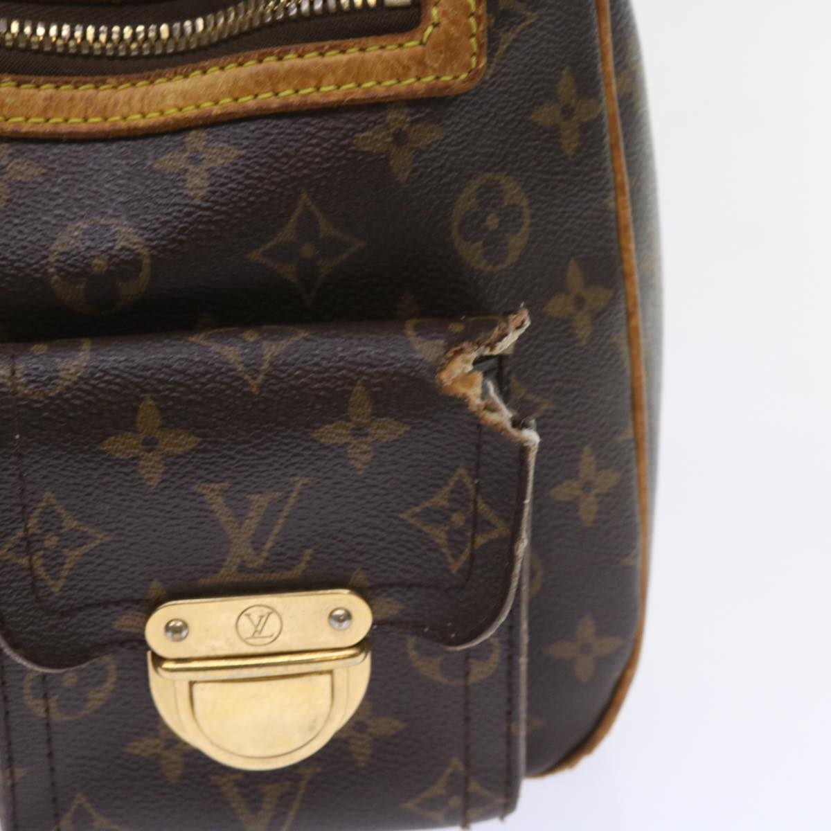 LOUIS VUITTON Monogram Hudson GM Shoulder Bag M40045 LV Auth bs9691