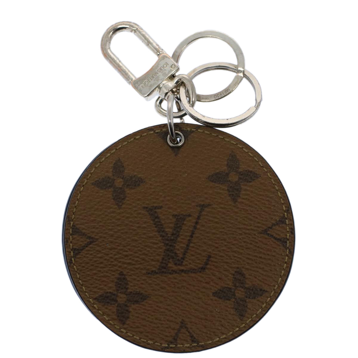 LOUIS VUITTON Monogram Reverse Porte Cles Kabuki Key Holder MP1950 Auth bs9725 - 0