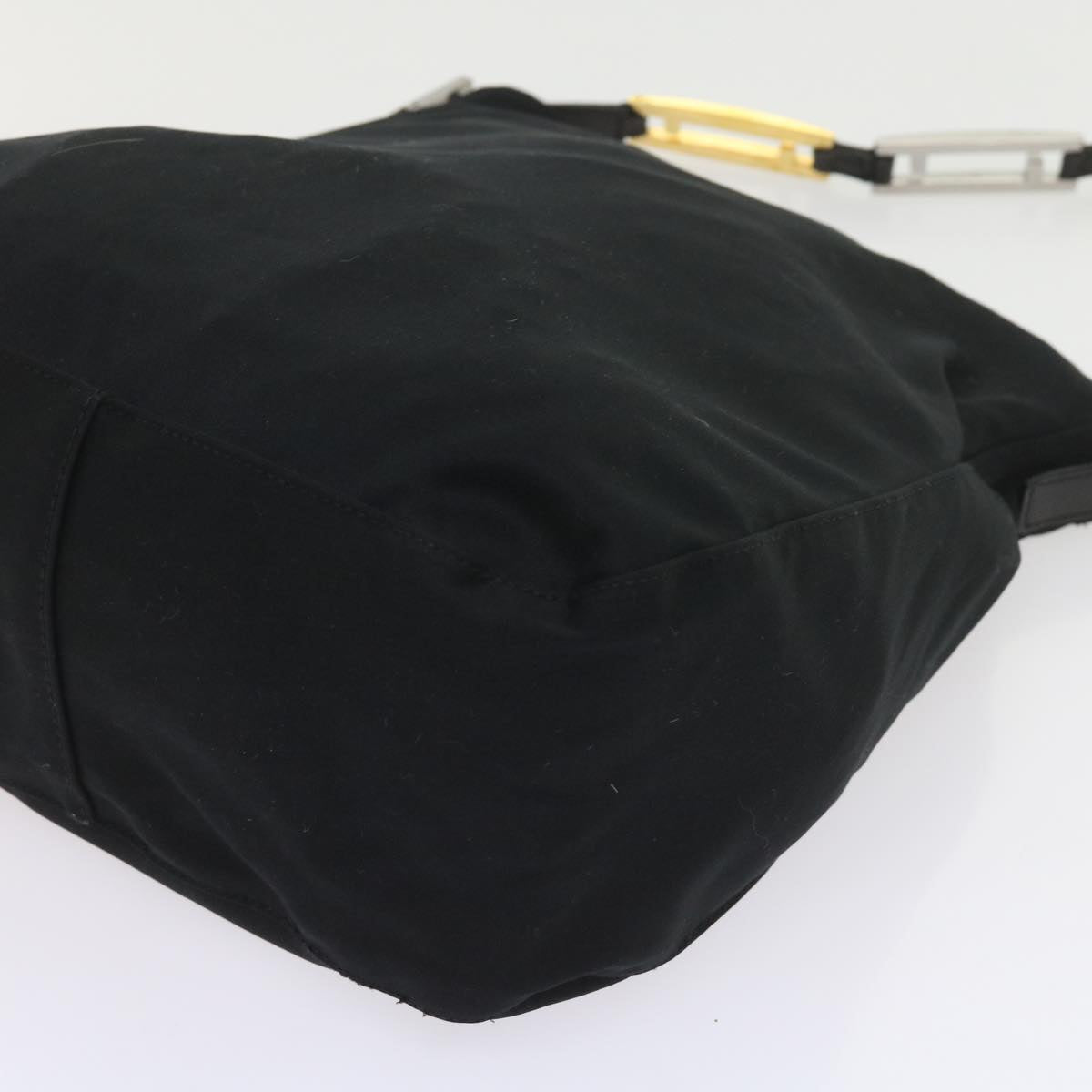 FENDI Shoulder Bag Nylon Black Auth bs9744