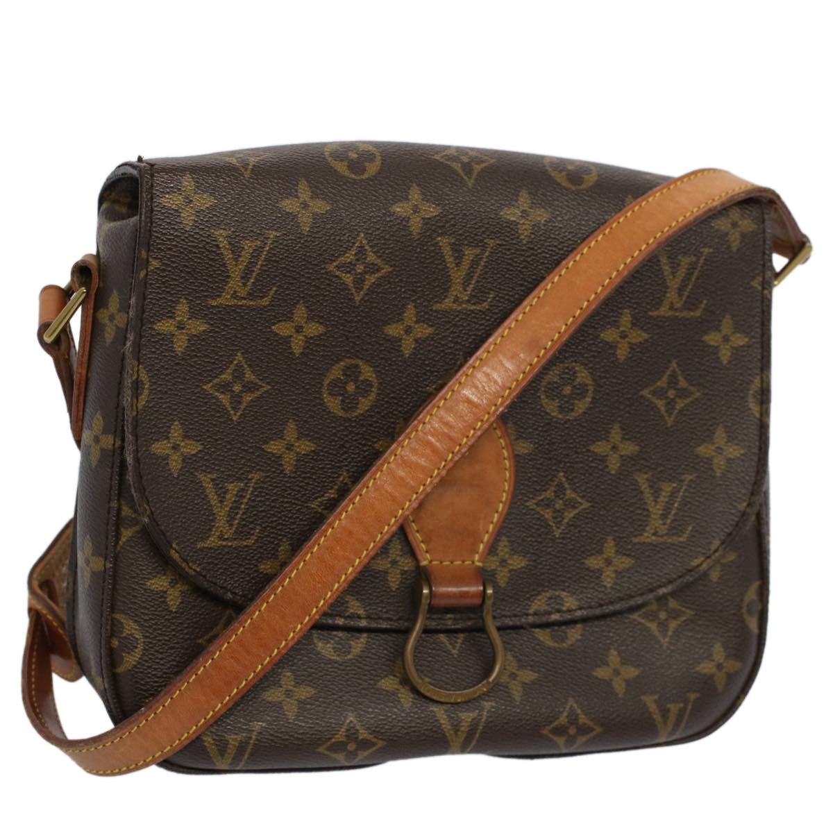 LOUIS VUITTON Monogram Saint Cloud GM Shoulder Bag M51242 LV Auth bs9774