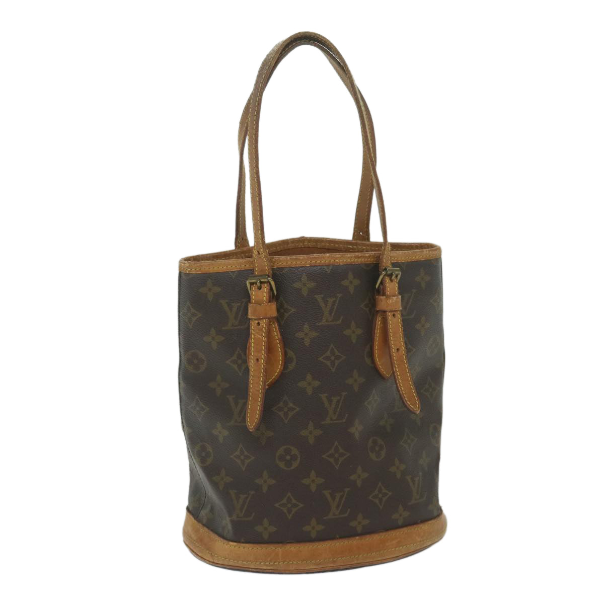 LOUIS VUITTON Monogram Bucket PM Shoulder Bag Vintage M42238 LV Auth bs9797