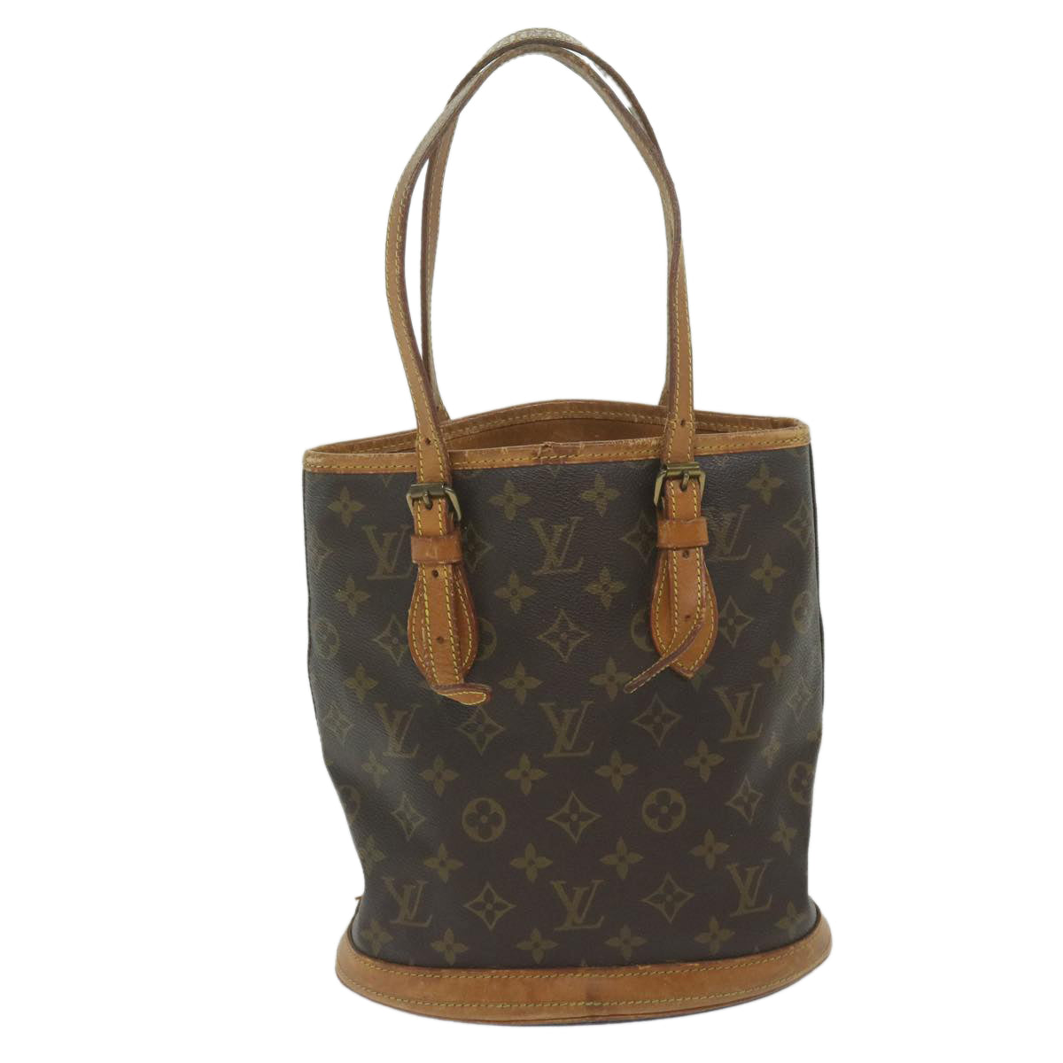 LOUIS VUITTON Monogram Bucket PM Shoulder Bag Vintage M42238 LV Auth bs9797 - 0