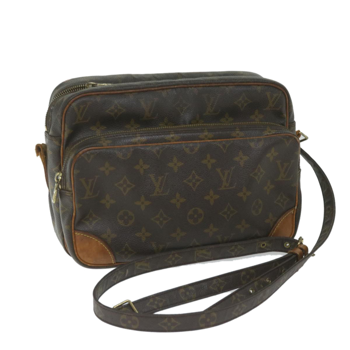 LOUIS VUITTON Monogram Nile Shoulder Bag M45244 LV Auth bs9798