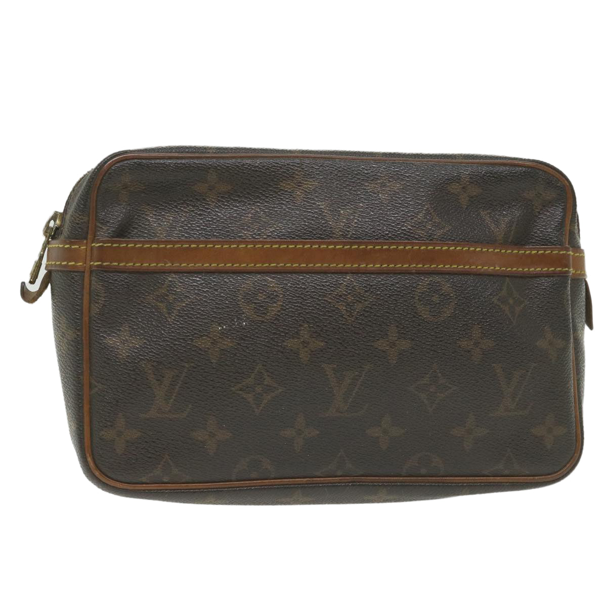 LOUIS VUITTON Monogram Compiegne 23 Clutch Bag M51847 LV Auth bs9803