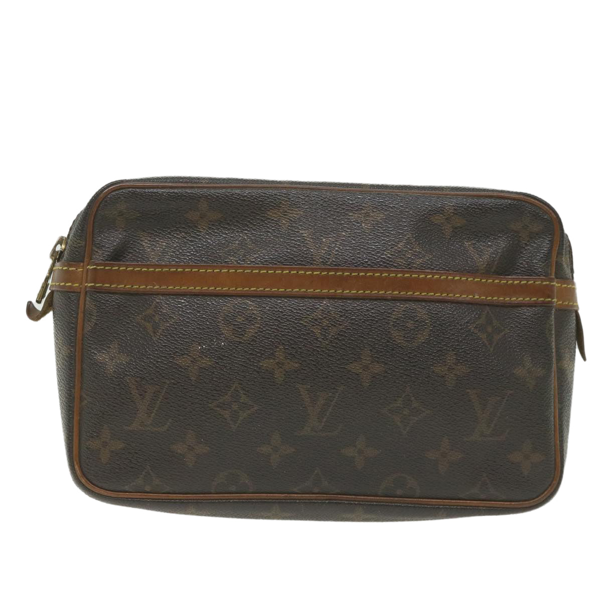 LOUIS VUITTON Monogram Compiegne 23 Clutch Bag M51847 LV Auth bs9803