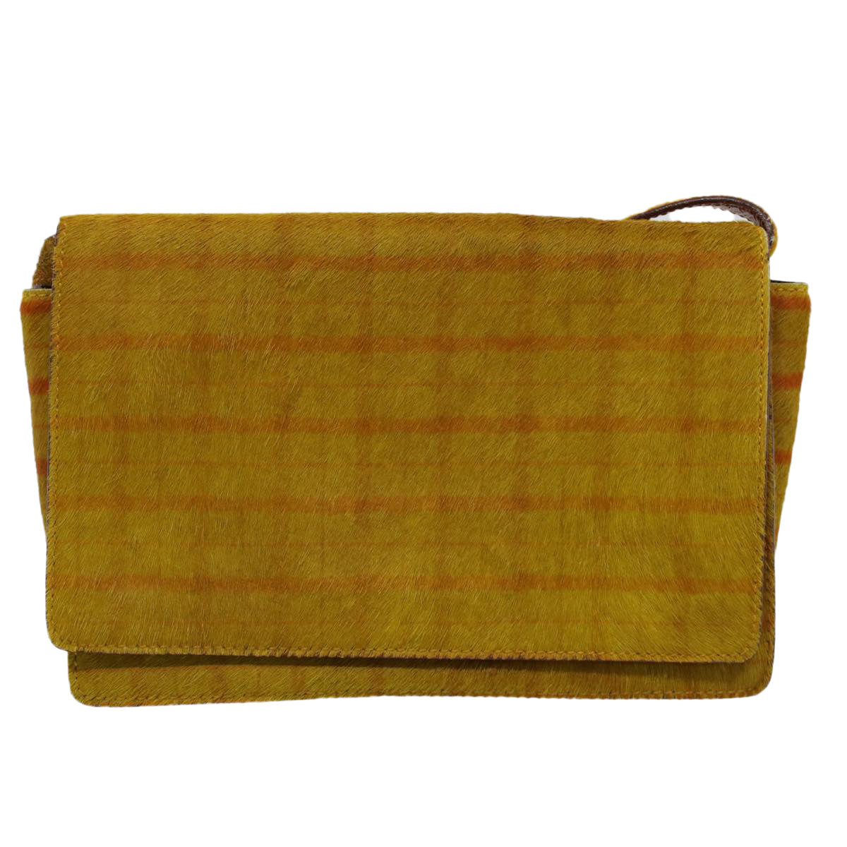 Miu Miu Shoulder Bag Harako leather Yellow Auth bs9809