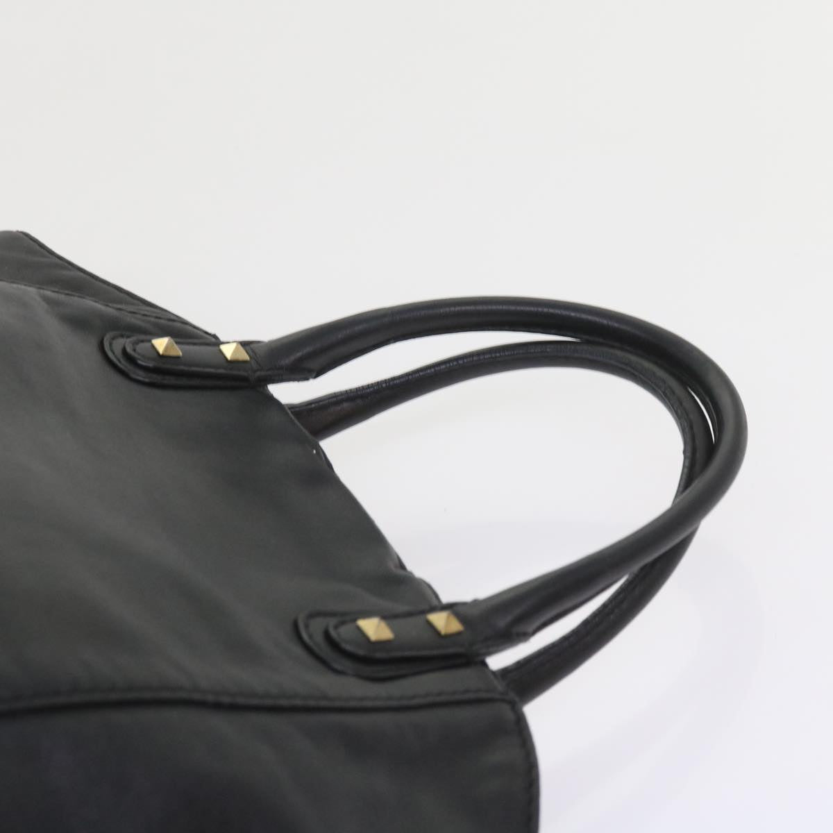 VALENTINO Hand Bag Leather 2way Black Auth bs9820