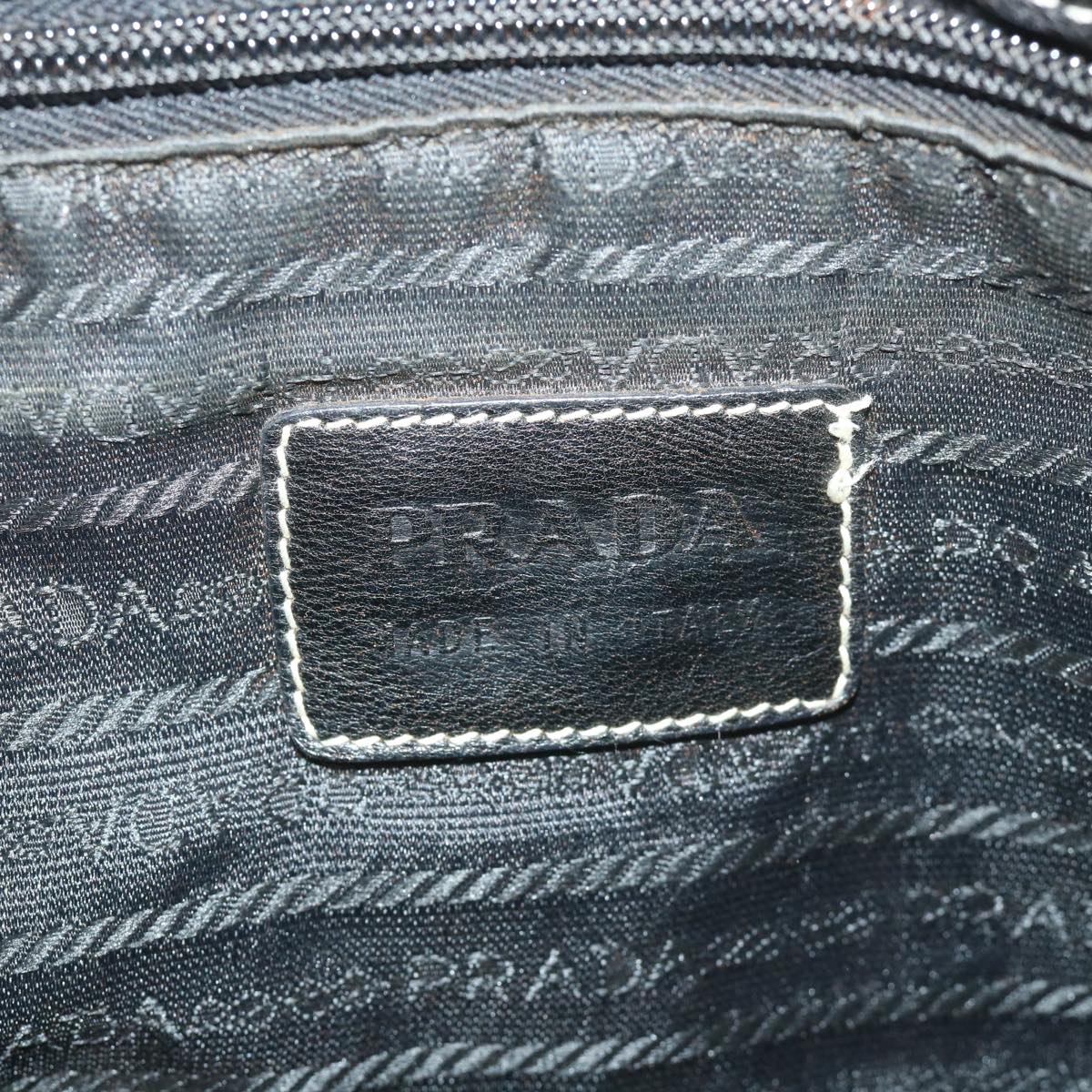 PRADA Shoulder Bag Nylon Black Auth bs9825