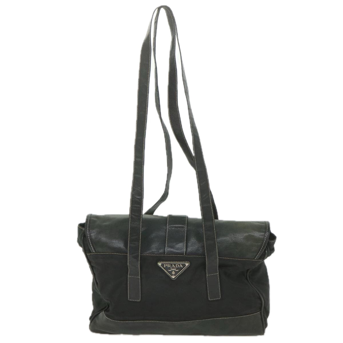 PRADA Shoulder Bag Nylon Black Auth bs9825 - 0