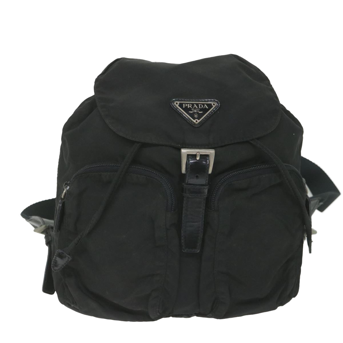 PRADA Backpack Nylon Black Auth bs9827