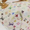 LOUIS VUITTON Monogram Multicolor Annie GM Tote Bag White M40303 LV Auth bs983-16