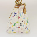 LOUIS VUITTON Monogram Multicolor Annie GM Tote Bag White M40303 LV Auth bs983-3
