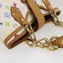 LOUIS VUITTON Monogram Multicolor Annie GM Tote Bag White M40303 LV Auth bs983-6