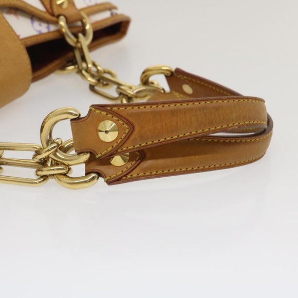 LOUIS VUITTON Monogram Multicolor Annie GM Tote Bag White M40303 LV Auth bs983