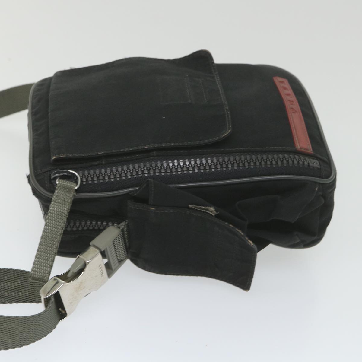 PRADA Sports Shoulder Pouch Nylon Black Auth bs9836