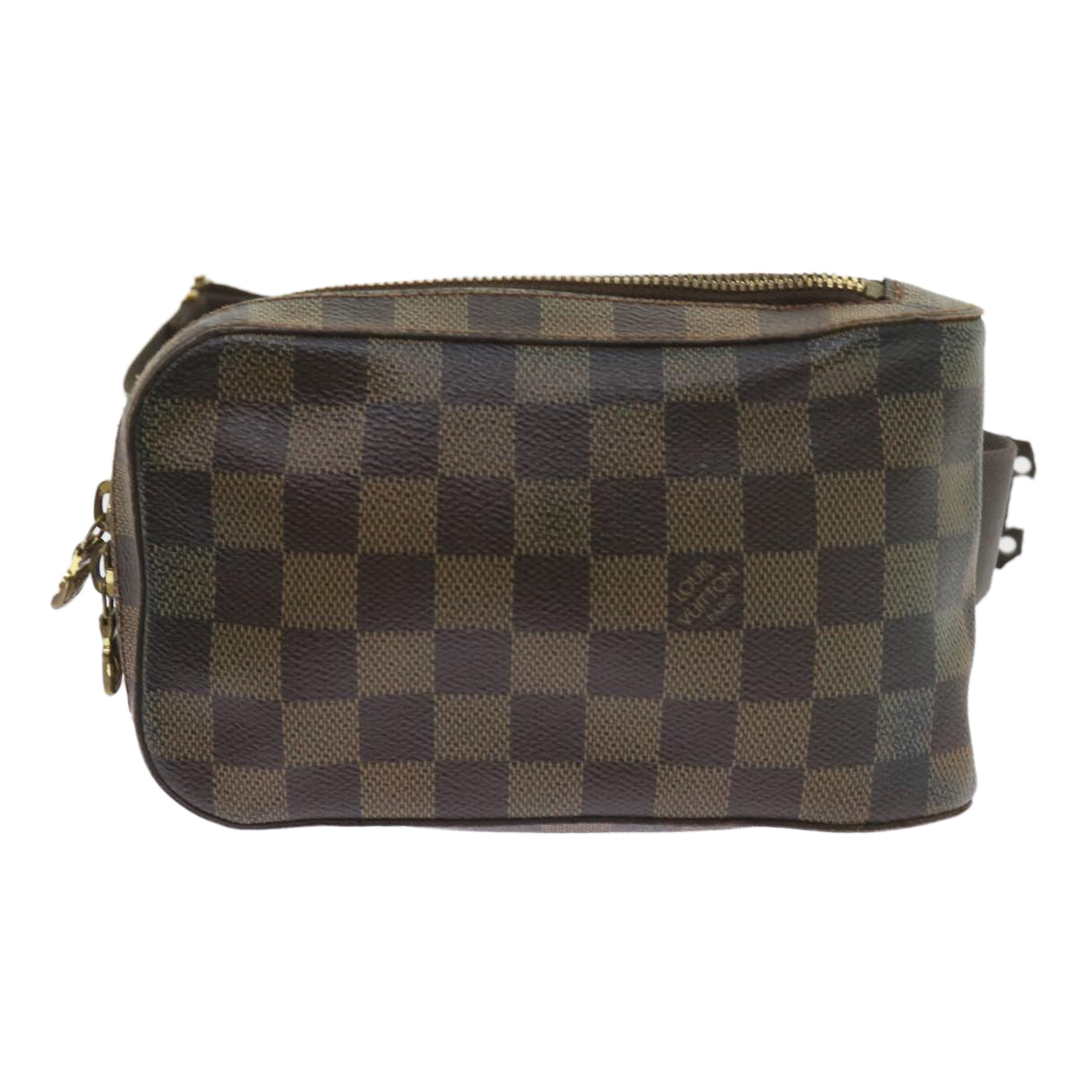 LOUIS VUITTON Damier Ebene Geronimos Shoulder Bag N51994 LV Auth bs9850