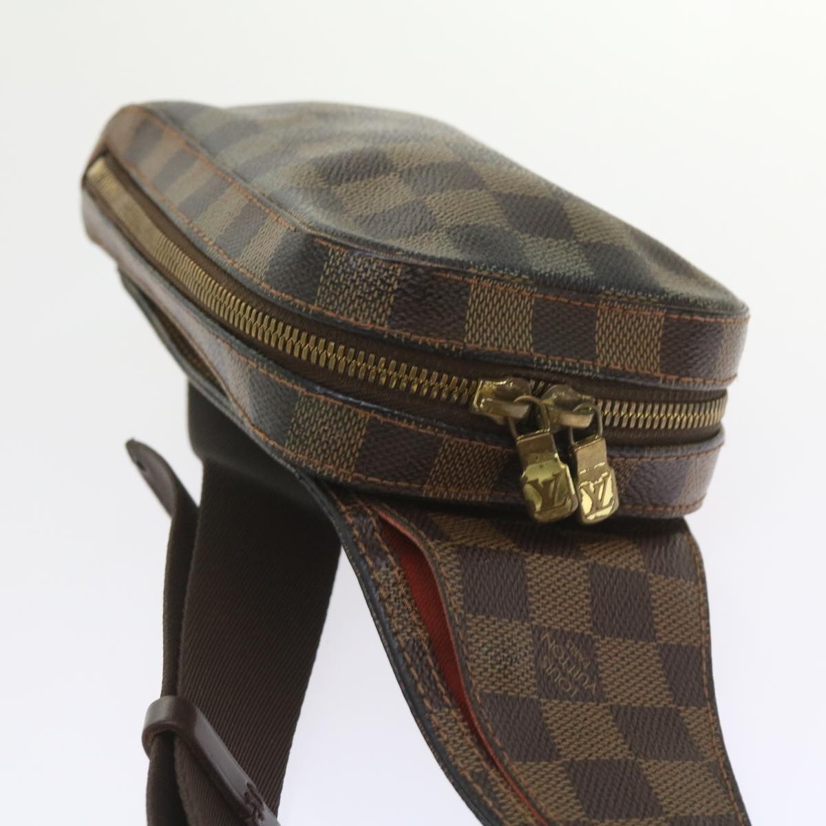 LOUIS VUITTON Damier Ebene Geronimos Shoulder Bag N51994 LV Auth bs9850