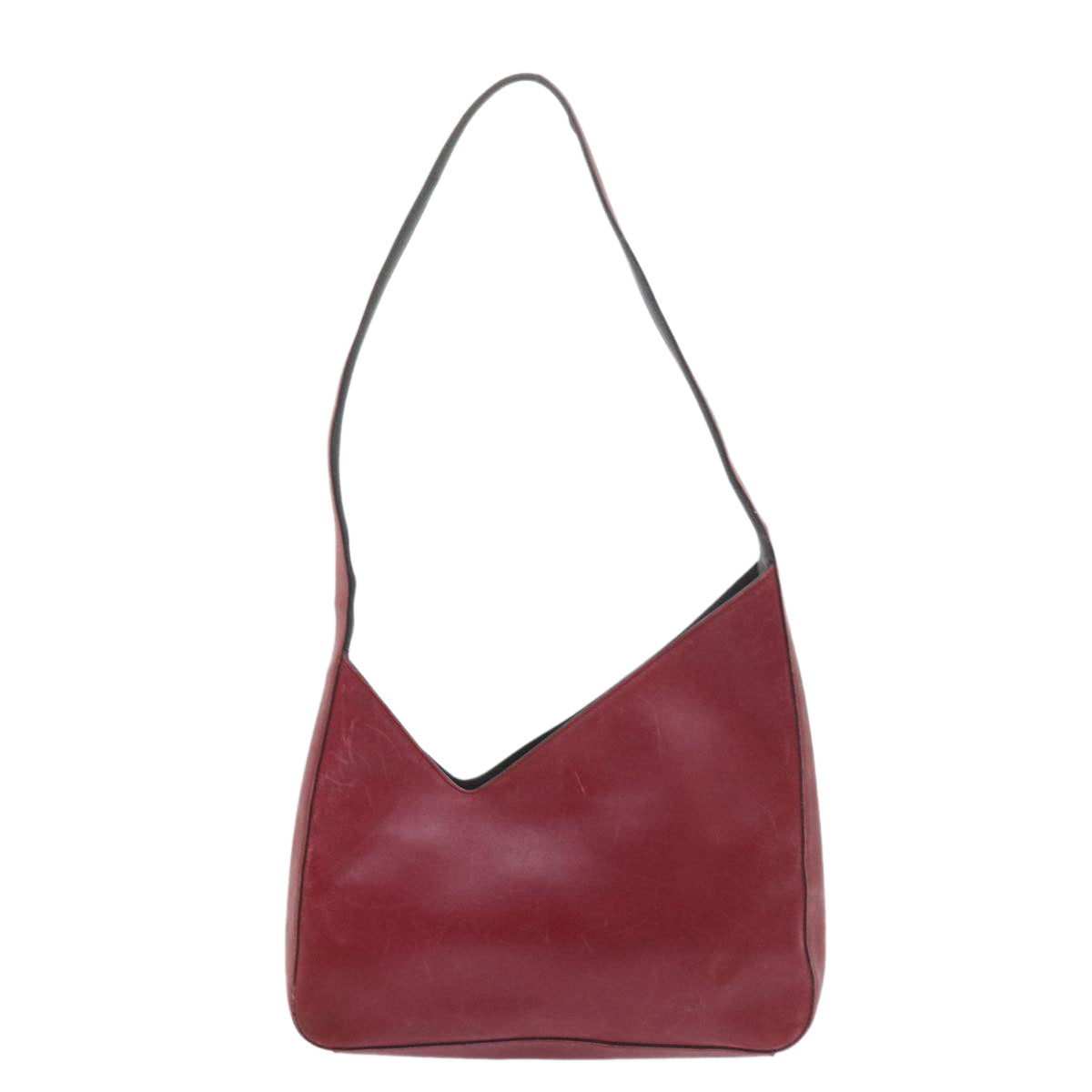 PRADA Shoulder Bag Leather Red Auth bs9867 - 0