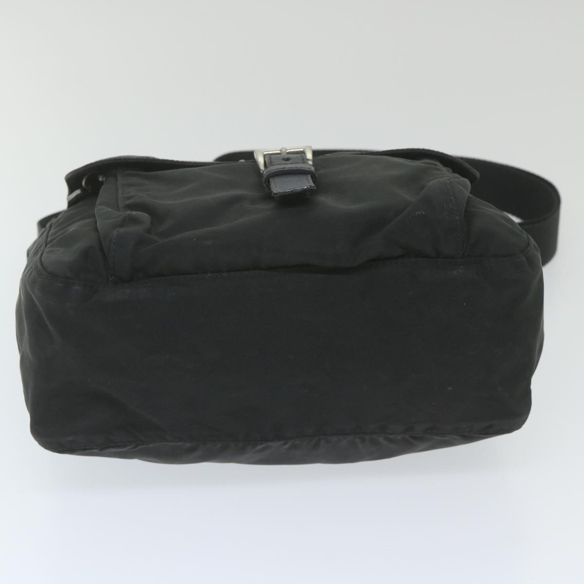 PRADA Shoulder Bag Nylon Black Auth bs9869