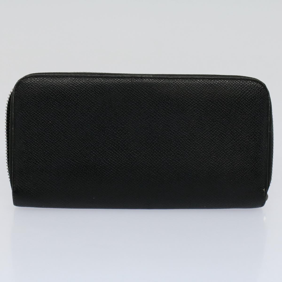 BVLGARI Wallet Leather 4Set Black Beige Auth bs9872