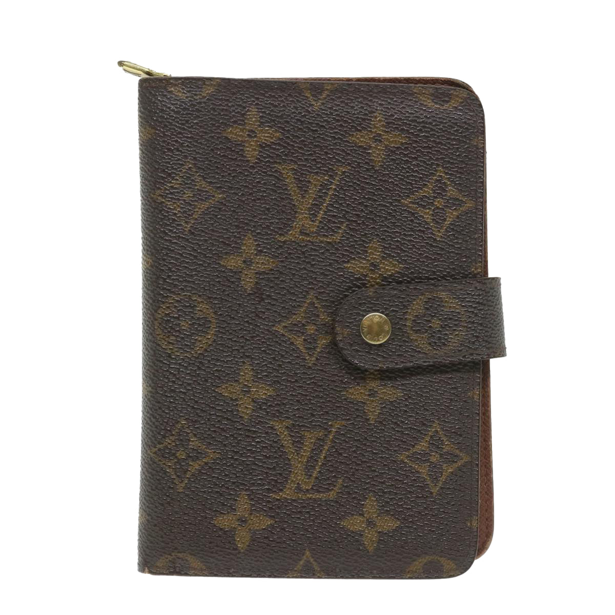 LOUIS VUITTON Monogram Porto Papie Zip Wallet M61207 LV Auth bs9880