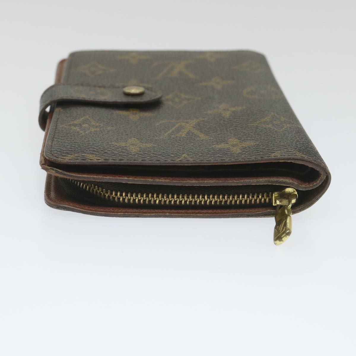 LOUIS VUITTON Monogram Porto Papie Zip Wallet M61207 LV Auth bs9880