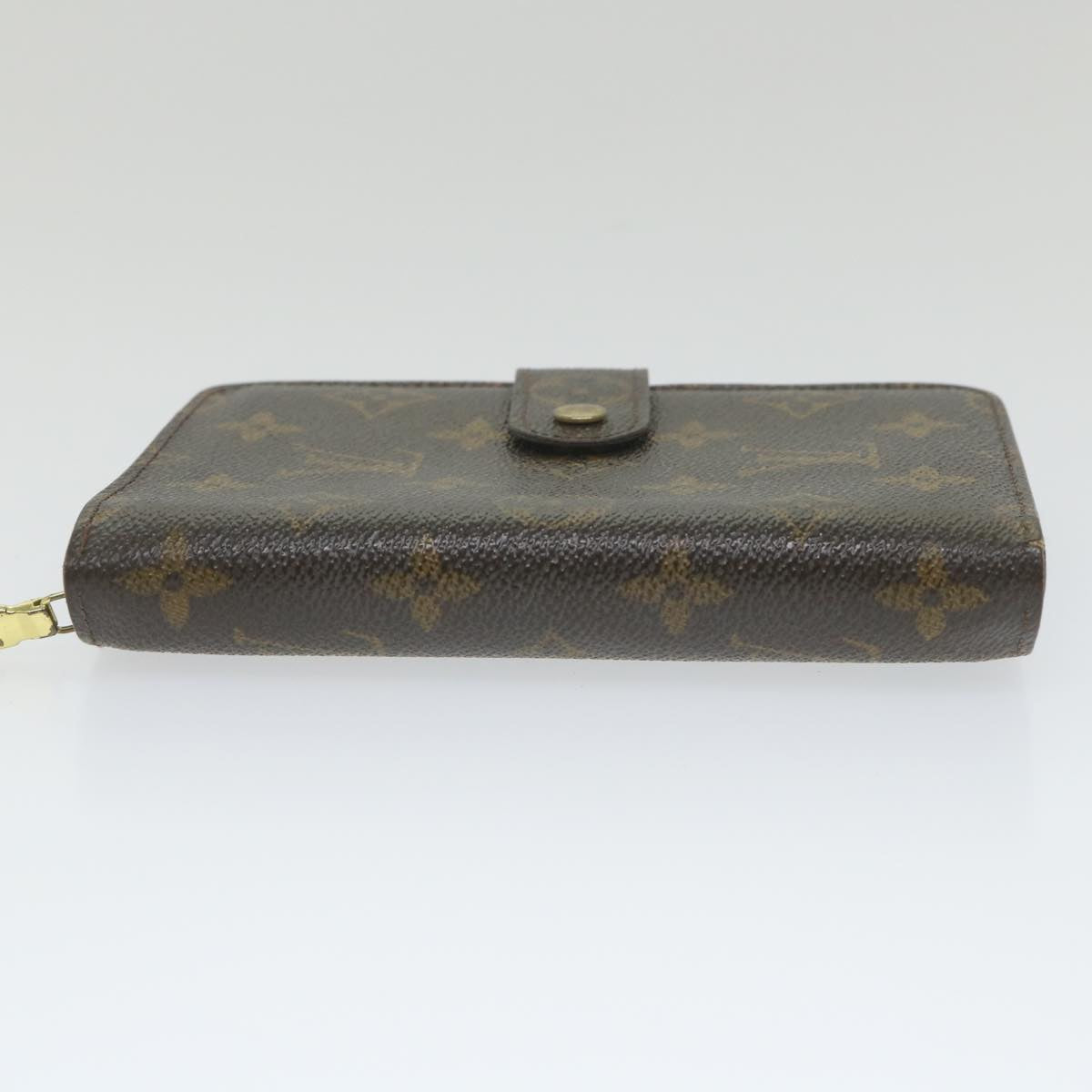 LOUIS VUITTON Monogram Porto Papie Zip Wallet M61207 LV Auth bs9880