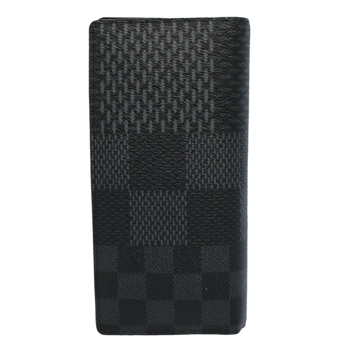 LOUIS VUITTON Damier Graphite PortefeuilleNM Brazza Wallet N60435 LV Auth bs9885 - 0