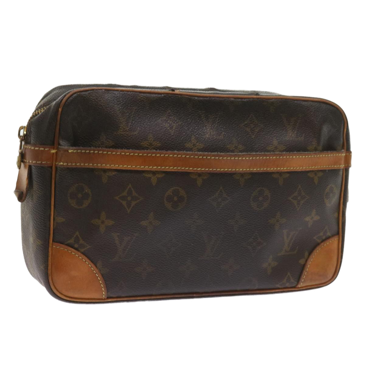 LOUIS VUITTON Monogram Compiegne 28 Clutch Bag M51845 LV Auth bs9944