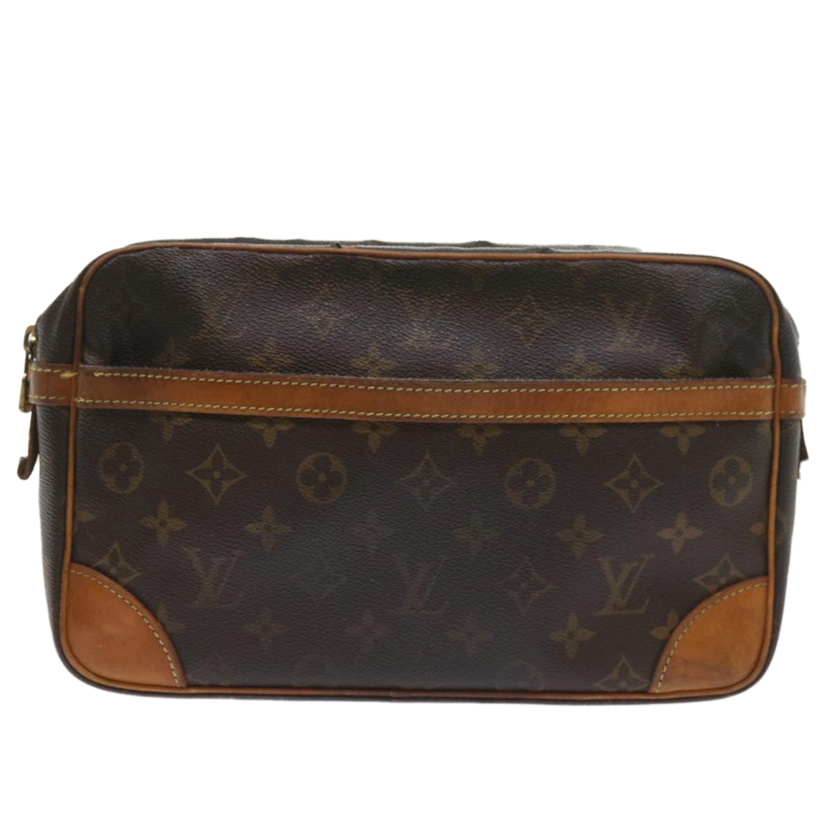 LOUIS VUITTON Monogram Compiegne 28 Clutch Bag M51845 LV Auth bs9944