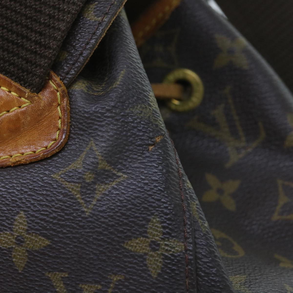 LOUIS VUITTON Monogram Montsouris GM Backpack M51135 LV Auth bs9960