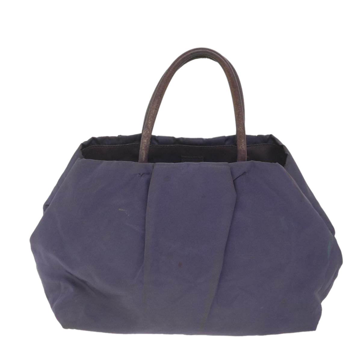 PRADA Hand Bag Nylon Purple Auth bs9971 - 0