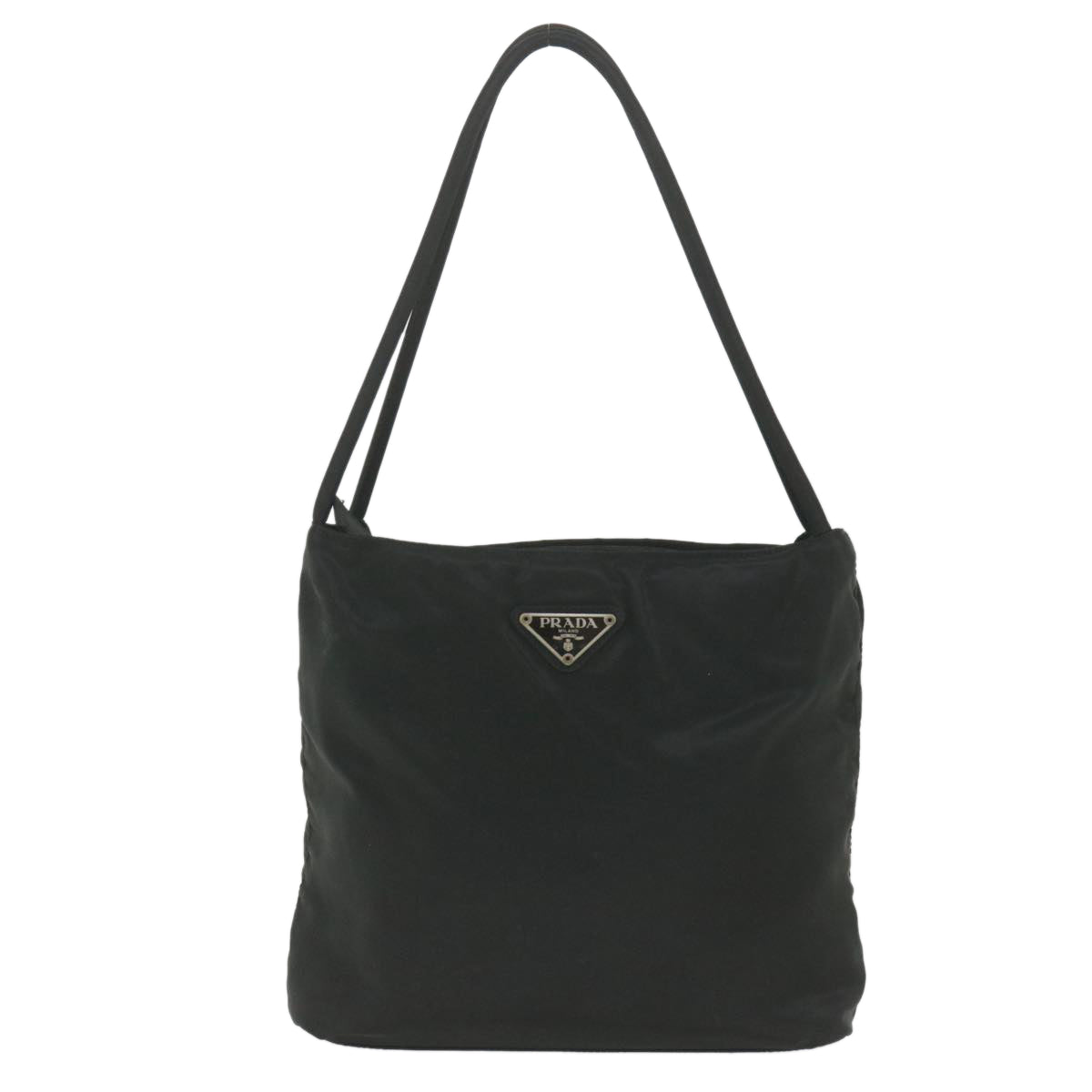 PRADA Shoulder Bag Nylon Black Auth bs9972